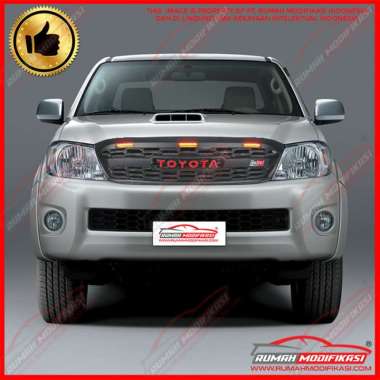 GRILL HILUX VIGO 2008 - 2011 - BLACK - YELLOW LIGHT