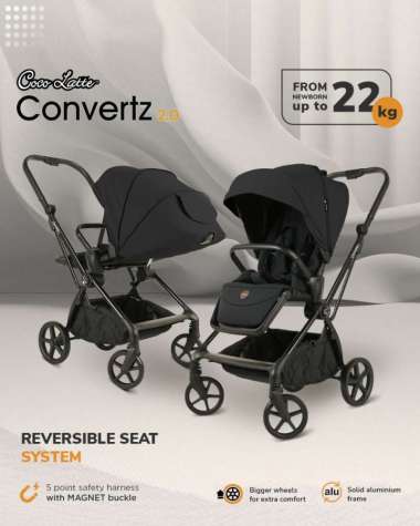 COCOLATTE Stroller Convertz 2.0 BLACK