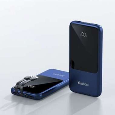 Yoobao Power Bank LC7 10000mAh Fast Charging PD20W Digital Display Biru