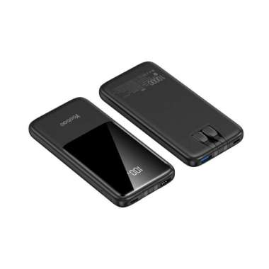 Yoobao Power Bank LC7 10000mAh Fast Charging PD20W Digital Display Hitam