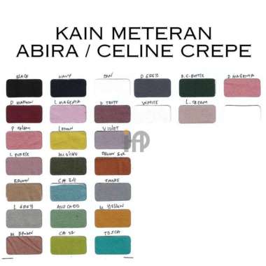 Kain Abira Meteran / Celine Crepe / Ity Crepe M Brown