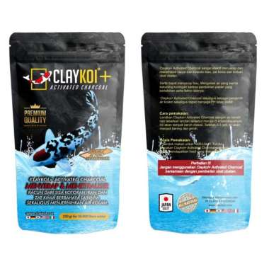 clay koi hitam clay koi activated charcoal penjernih kolam koi