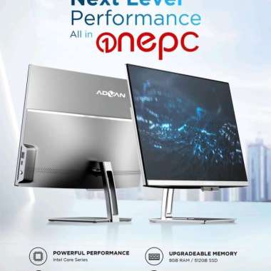 AIO PC All in One Advan One Pc i5 Ram 8 SSD 512GB Garansi Resmi N100 8/256