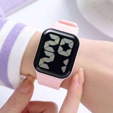 Jam Tangan Digital Skmei Pria/Wanita 1995 PinkBlack water resistance 30m