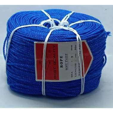 Tali Ris Tali Tambang Arida 3 mm 200 meter Abu Titik Merah