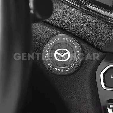 Cover Rotary Start Stop Engine Car Ring Button Penutup Logo Mobil Toyota Honda Mitsubishi Hyundai Ma