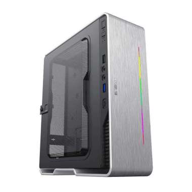 Gamemax Violon Mini-ITX Black White | Casing Mini ITX | CPU PC Case