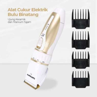 Taffware Alat Cukur Elektrik Bulu Binatang Pet Dog Hair Clipper - P3 - Golden Golden