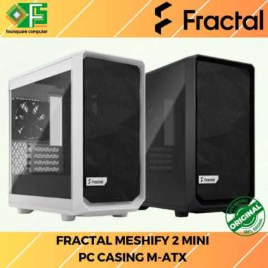 Fractal Meshify 2 Mini | Casing PC M-ATX | CPU PC Case Gaming Putih