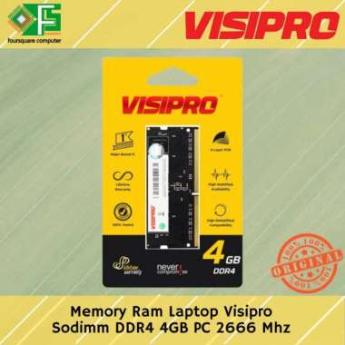 Memory Ram Laptop Sodimm DDR4 4GB PC 2666 Mhz Visipro