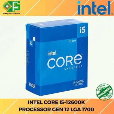 Processor Intel Core i5 12600K Box 6 Core Up to 4.90 GHz Resmi