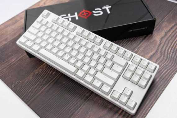 Keyboard Mechanical Ghost Paradox Gaming IBM87K RGB Putih