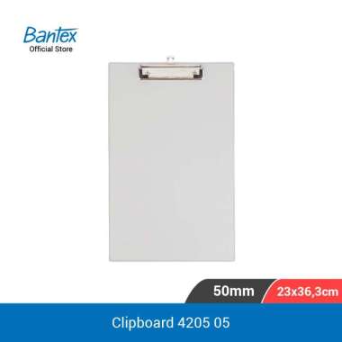 Bantex Clipboard / Papan Jalan / Papan Ujian Folio / F4 - 4205 Grey