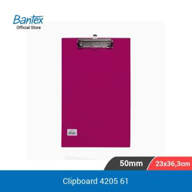 Bantex Clipboard / Papan Jalan / Papan Ujian Folio / F4 - 4205 Grape