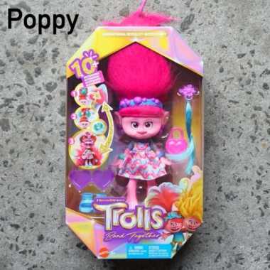 Trolls Band Together Hairsational Reveal Fashion Dolls 10 Accessories Poppy