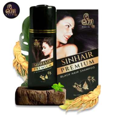 Sin Hair - Shampoo - Menghitamkan uban, mengatasi ketombe &amp; rontok Multivariasi