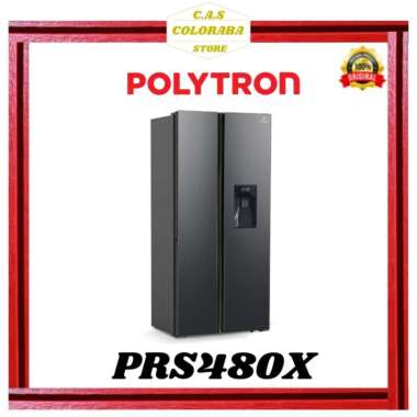 KULKAS POLYTRON PRS480X KULKAS SIDE BY SIDE INVERTER PRS-480-X PRS 480 X KULKAS SIDE BY SIDE POLYTRO