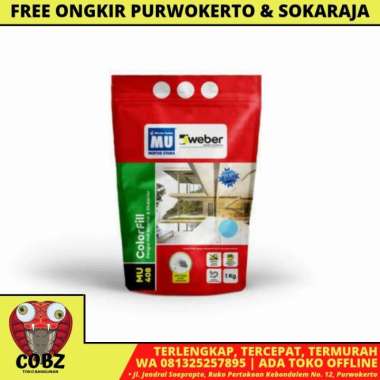 1 KG / MU 408 COLORFILL SEMEN PENGISI NAT KAMAR MANDI WARNA TUA