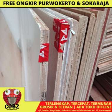 12 MM X 120 CM X 240 CM / NM TRIPLEK MELAMIN TRIMIN DOFF 1 SISI