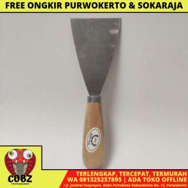 2 1/2 IN / EIFFEL Sekrap Kape Scrapper Cat Perata Acian Gagang Kayu