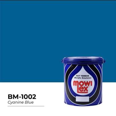 Mowilex Emulsion Cat Tembok Interior - NUANSA BIRU (2.5 L) BM-1002 Cyanine Blue (warna khusus)