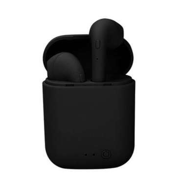 Headset bluetooth TWS 5.0 InPods i12 Earphone Wireless Macaron Hitam