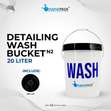 DETAILING WASH BUCKET - nanoTECH PROTECTION - EMBER CUCI MOBIL 20L - WASH AND WAX - SHAMPOO SALJU CU