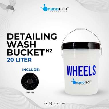 DETAILING WASH BUCKET - nanoTECH PROTECTION - EMBER CUCI MOBIL 20L - WASH AND WAX - SHAMPOO SALJU CU