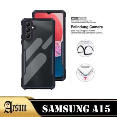Case Shockproof SAMSUNG A15 Silikon Ponsel Transparan Camera Protect SAMSUNG A15