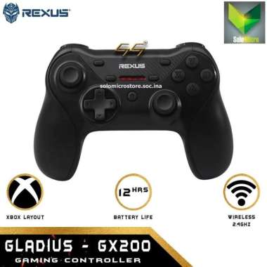 Gamepad Wireless Gaming Android/PS/Windows/PC Rexus Gladius GX200