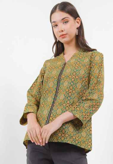 Adikusuma Blouse Batik Modern 32 182288083 - Hijau S