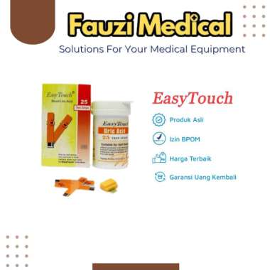 Strip Easy touch Asam urat/Strip Easy touch uric acid/ Jual strip easy touch asam urat refill