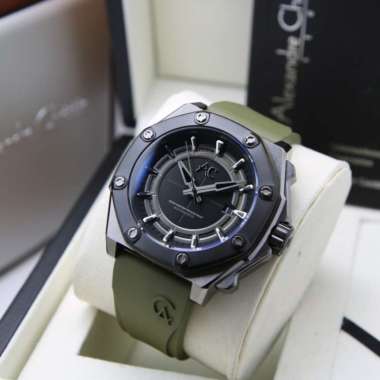 Jam Tangan Pria Alexandre Christie AC 9601 Collection Original Garansi Resmi 1 Tahun GREEN MATIC RUB