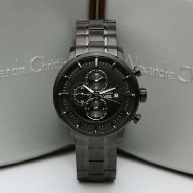 JAM TANGAN PRIA ALEXANDRE CHRISTIE AC 6323 / AC6323 FULL BLACK ORIGINAL