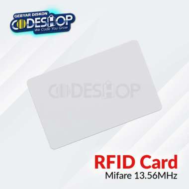 RFID Card 13.56MHz Mifare ECO Smartcard Contactless Kartu PVC Card (10 Pcs) EL-MF1A-CNF (Coated)