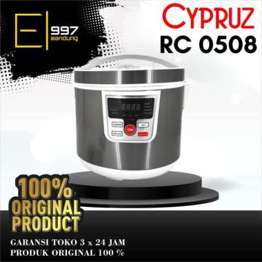 CYPRUZ Rice Cooker RC-0508 / RC0508 Low Carbo and Low Sugar 1.8 L - Silver