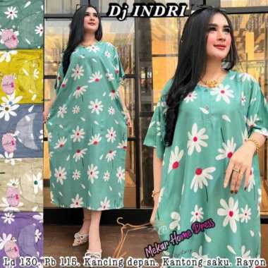 DASTER JUMBO BUSUI DJ MARISA LD 120 KEKINIAN KANCING DEPAN TUJUH LENGAN PENDEK MURAH ADEM RAYON XL X