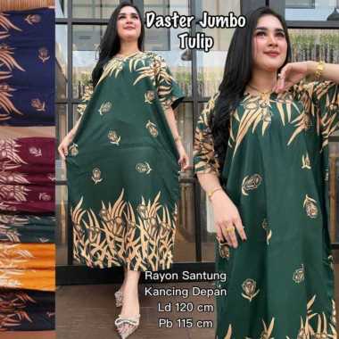 DASTER JUMBO BUSUI DJ MARISA LD 120 KEKINIAN KANCING DEPAN TUJUH LENGAN PENDEK MURAH ADEM RAYON XL X