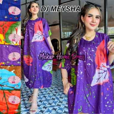 DASTER JUMBO BUSUI DJ MARISA LD 120 KEKINIAN KANCING DEPAN TUJUH LENGAN PENDEK MURAH ADEM RAYON XL X