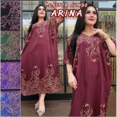 DASTER JUMBO BUSUI DJ MARISA LD 120 KEKINIAN KANCING DEPAN TUJUH LENGAN PENDEK MURAH ADEM RAYON XL X