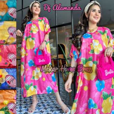 DASTER JUMBO BUSUI DJ MARISA LD 120 KEKINIAN KANCING DEPAN TUJUH LENGAN PENDEK MURAH ADEM RAYON XL X