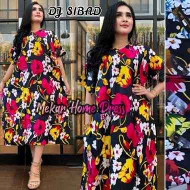 DASTER JUMBO BUSUI DJ MARISA LD 120 KEKINIAN KANCING DEPAN TUJUH LENGAN PENDEK MURAH ADEM RAYON XL X