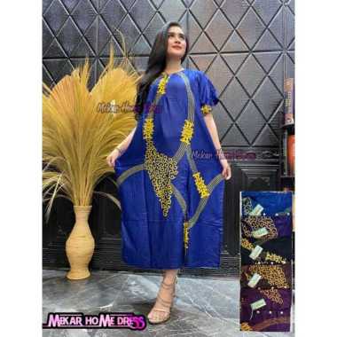 DASTER JUMBO BUSUI DJ MARISA LD 120 KEKINIAN KANCING DEPAN TUJUH LENGAN PENDEK MURAH ADEM RAYON XL X