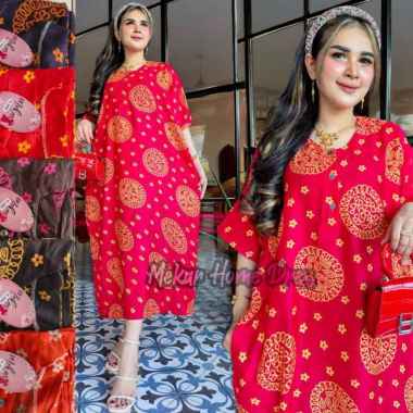 DASTER JUMBO BUSUI DJ MARISA LD 120 KEKINIAN KANCING DEPAN TUJUH LENGAN PENDEK MURAH ADEM RAYON XL X