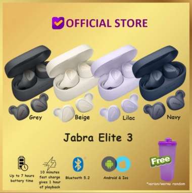 JABRA ELITE 3 TRUE WIRELESS EARBUDS EARPHONE TWS JABRA ELITE3 Beige