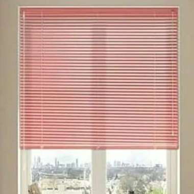 TIRAI PLASTIK PVC GULUNG JENDELA / BLIND ROLLER UK 90 X 180 CM Merah Muda