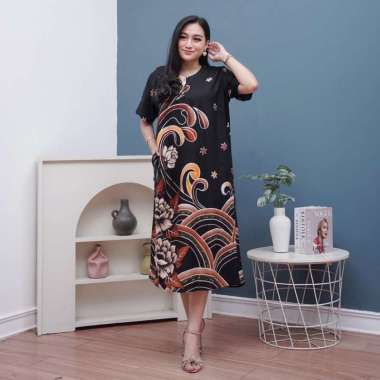 Daster Batik Prass - Daster Busui LD 108 - Atasan Wanita - Batik Motif Abstrak Kekinian NOVARIA KUNI