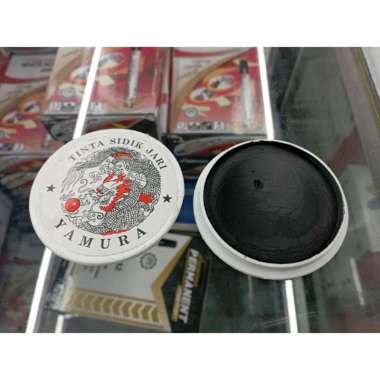 Tinta Sidik Jari Cap Tiga Jari Yamura Tinta Hitam