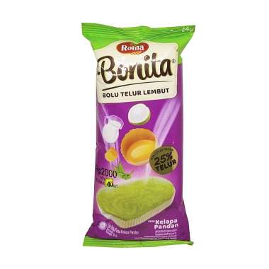 Roma BONITA - Bolu Telur Lembut - 30 gr KELAPA PANDAN