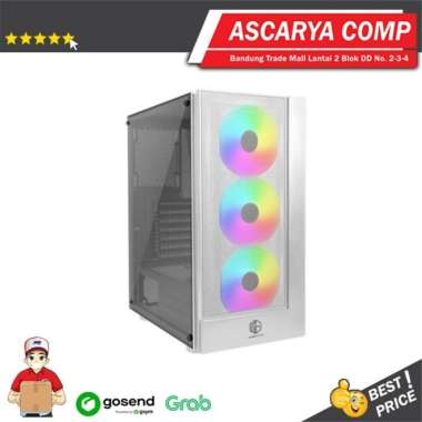 Casing CUBE GAMING LICH WHITE VERSION - ATX - TEMPERED / Casing PC